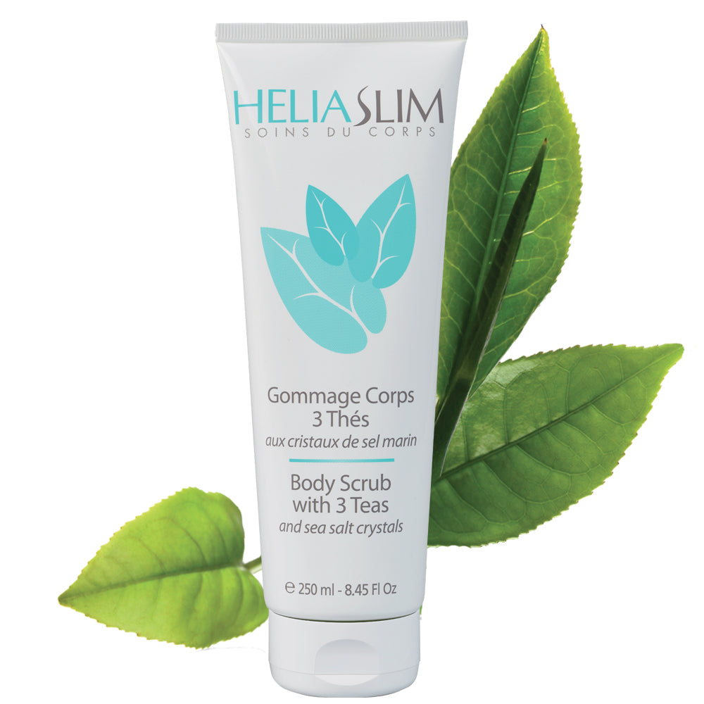 Heliaslim Body scrub - Απολέπιση σώματος με 3 είδη τσαγιού
